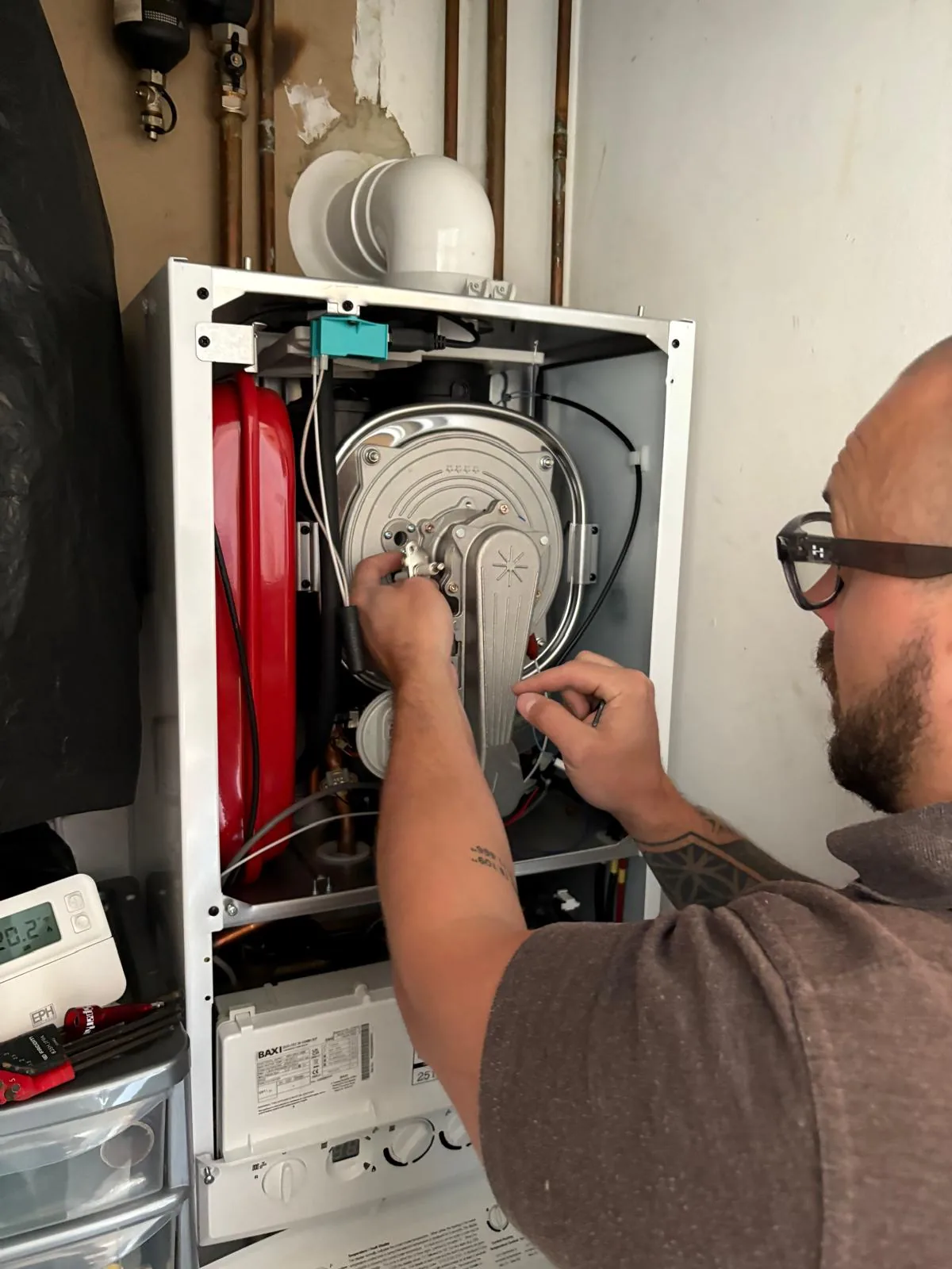 Boiler safety inspection and internal clean